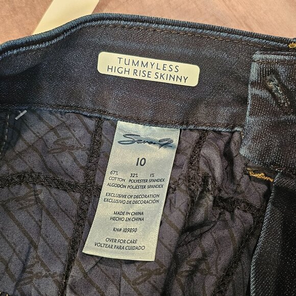NWT Seven7 Woman's Size 10 Denim Jeans McKay Tummy Less High Rise Skinny NEW - Picture 7 of 9